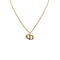CHRISTIAN DIOR NECKLACE CD LOGO GOLD ACCESSORY 90322196