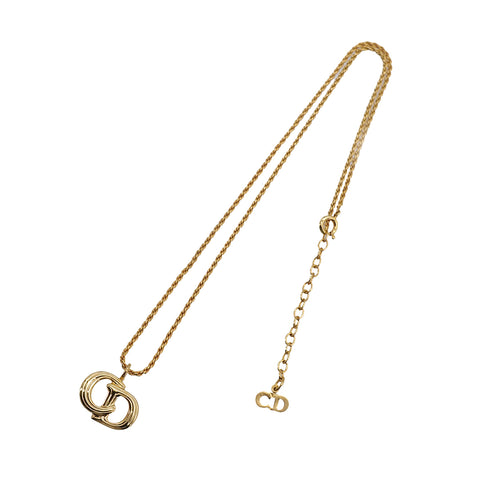 CHRISTIAN DIOR NECKLACE CD LOGO GOLD ACCESSORY 90322196
