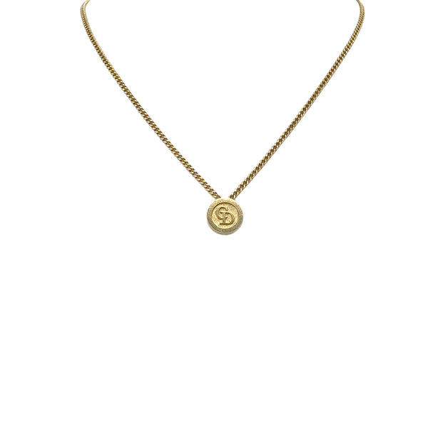CHRISTIAN DIOR NECKLACE CD LOGO GOLD ACCESSORY 90322199