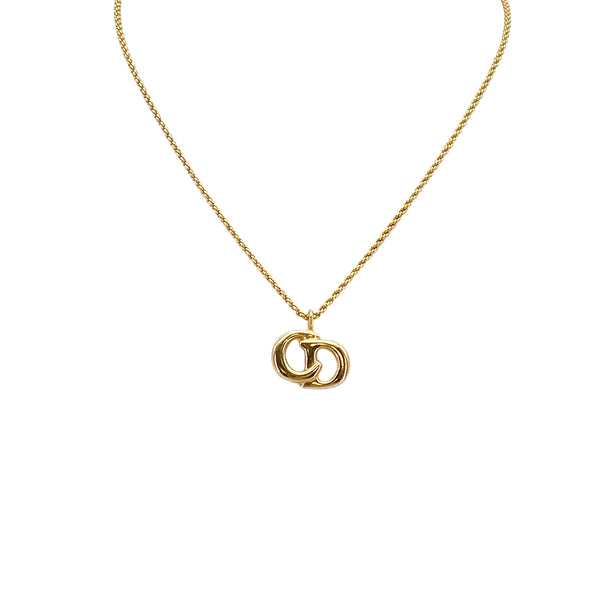 CHRISTIAN DIOR NECKLACE CD LOGO GOLD ACCESSORY 90322200