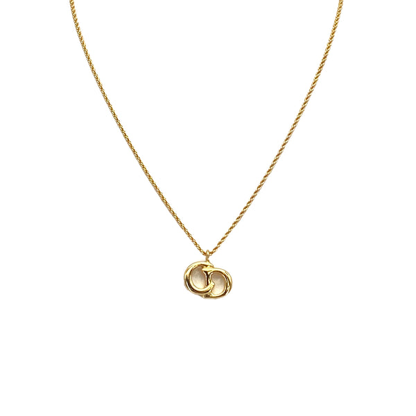 CHRISTIAN DIOR NECKLACE CD LOGO GOLD ACCESSORY 90326702
