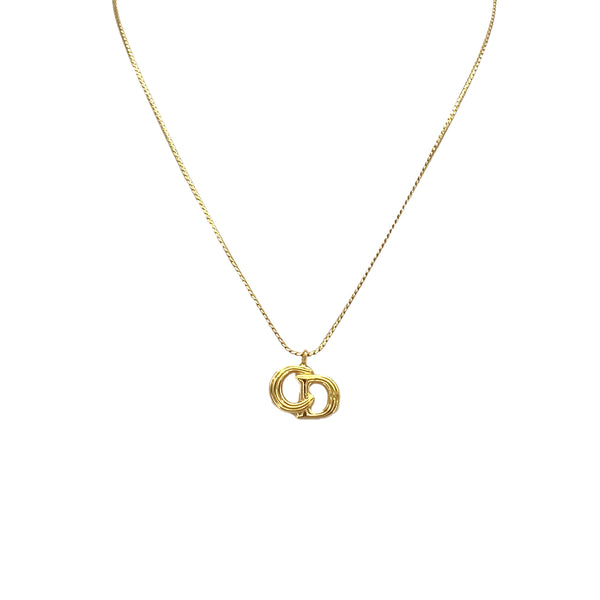 CHRISTIAN DIOR NECKLACE CD LOGO GOLD ACCESSORY 90326705