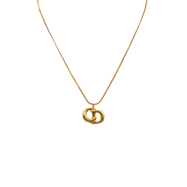 CHRISTIAN DIOR NECKLACE CD LOGO GOLD ACCESSORY 90327621