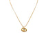 CHRISTIAN DIOR NECKLACE CD LOGO GOLD ACCESSORY 90327621