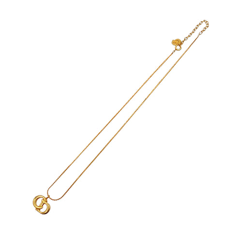 CHRISTIAN DIOR NECKLACE CD LOGO GOLD ACCESSORY 90327621