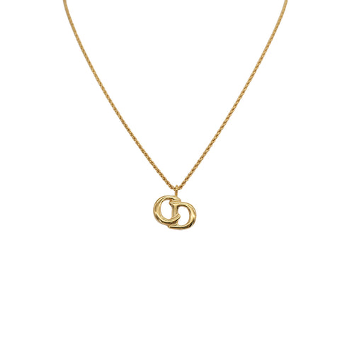 CHRISTIAN DIOR NECKLACE CD LOGO GOLD ACCESSORY 90323213