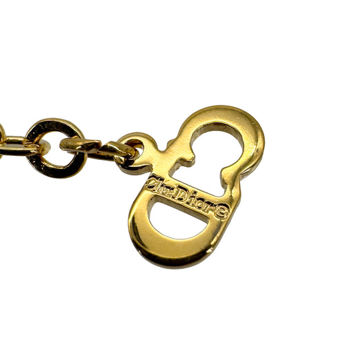 CHRISTIAN DIOR NECKLACE CD LOGO GOLD ACCESSORY 90323213
