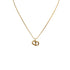 CHRISTIAN DIOR NECKLACE CD LOGO GOLD ACCESSORY 90323214