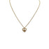 CHRISTIAN DIOR NECKLACE CD LOGO HEART RHINESTONE GOLD ACCESSORY 90322197