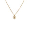 CHRISTIAN DIOR NECKLACE CD LOGO OVAL GOLD ACCESSORY 90323208
