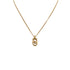 CHRISTIAN DIOR NECKLACE CD LOGO OVAL GOLD ACCESSORY 90323208