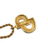 CHRISTIAN DIOR NECKLACE CD LOGO RHINESTONE GOLD ACCESSORY 90326684