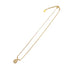 CHRISTIAN DIOR NECKLACE CD LOGO RHINESTONE GOLD ACCESSORY 90326690