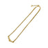 CHRISTIAN DIOR NECKLACE CD LOGO RHINESTONE GOLD ACCESSORY 90322194