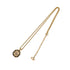 CHRISTIAN DIOR NECKLACE CD LOGO RHINESTONE GOLD ACCESSORY 90323215