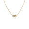 CHRISTIAN DIOR NECKLACE CD LOGO RHINESTONE GOLD ACCESSORY 90323216