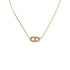 CHRISTIAN DIOR NECKLACE CD LOGO RHINESTONE GOLD ACCESSORY 90323216