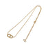 CHRISTIAN DIOR NECKLACE CD LOGO RHINESTONE GOLD ACCESSORY 90323216