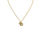 CHRISTIAN DIOR NECKLACE CD LOGO RHINESTONE GOLD ACCESSORY 90324648