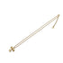 CHRISTIAN DIOR NECKLACE CD LOGO RIBBON GOLD ACCESSORY 90322216