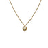 CHRISTIAN DIOR NECKLACE CD LOGO ROUND GOLD ACCESSORY 90322181