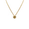 CHRISTIAN DIOR NECKLACE CD LOGO SQUARE RHINESTONE GOLD ACCESSORY 90322180