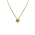 CHRISTIAN DIOR NECKLACE CD LOGO SQUARE RHINESTONE GOLD ACCESSORY 90322180