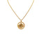 CHRISTIAN DIOR NECKLACE EMBLEM ROUND LOGO GOLD ACCESSORY 90322185