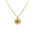 CHRISTIAN DIOR NECKLACE EMBLEM ROUND LOGO GOLD ACCESSORY 90322185