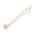 CHRISTIAN DIOR NECKLACE EMBLEM ROUND LOGO GOLD ACCESSORY 90322185