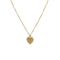 CHRISTIAN DIOR NECKLACE HEART LOGO RHINESTONE GOLD ACCESSORY 90326693
