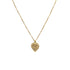 CHRISTIAN DIOR NECKLACE HEART LOGO RHINESTONE GOLD ACCESSORY 90326693