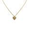CHRISTIAN DIOR NECKLACE LOGO HEART RHINESTONE GOLD ACCESSORY 90321773