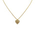 CHRISTIAN DIOR NECKLACE LOGO HEART RHINESTONE GOLD ACCESSORY 90321773