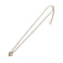 CHRISTIAN DIOR NECKLACE LOGO HEART RHINESTONE GOLD ACCESSORY 90321773