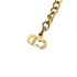 CHRISTIAN DIOR NECKLACE LOGO HEART RHINESTONE GOLD ACCESSORY 90321773