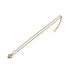 CHRISTIAN DIOR NECKLACE LOGO HEART RHINESTONE GOLD ACCESSORY 90322205
