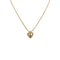 CHRISTIAN DIOR NECKLACE LOGO HEART RHINESTONE GOLD ACCESSORY 90322208