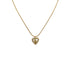 CHRISTIAN DIOR NECKLACE LOGO HEART RHINESTONE GOLD ACCESSORY 90322208