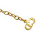 CHRISTIAN DIOR NECKLACE LOGO HEART RHINESTONE GOLD ACCESSORY 90322208