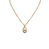 CHRISTIAN DIOR NECKLACE LOGO OVAL GOLD ACCESSORY 90323212