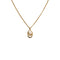 CHRISTIAN DIOR NECKLACE LOGO OVAL GOLD ACCESSORY 90323217