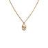 CHRISTIAN DIOR NECKLACE LOGO OVAL GOLD ACCESSORY 90323217