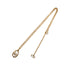 CHRISTIAN DIOR NECKLACE LOGO OVAL GOLD ACCESSORY 90323217
