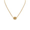 CHRISTIAN DIOR NECKLACE LOGO RHINESTONE GOLD ACCESSORY 90326706