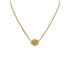 CHRISTIAN DIOR NECKLACE LOGO RHINESTONE GOLD ACCESSORY 90326706