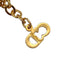 CHRISTIAN DIOR NECKLACE LOGO RHINESTONE GOLD ACCESSORY 90326706