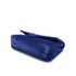 CHANEL CLASSIC FLAP MEDIUM CHAIN SHOULDER BAG BLUE VELOR BLACK HARDWARE 90311836