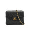 VINTAGE CHANEL MINI SQUARE 17 CHAIN SHUOLDER BAG BLACK LAMB SKIN GOLD HARDWARE 90327391