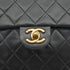 VINTAGE CHANEL MINI SQUARE 17 CHAIN SHUOLDER BAG BLACK LAMB SKIN GOLD HARDWARE 90327391